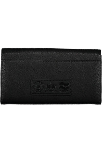 La Martina Wallet with 4 compartments - Black
