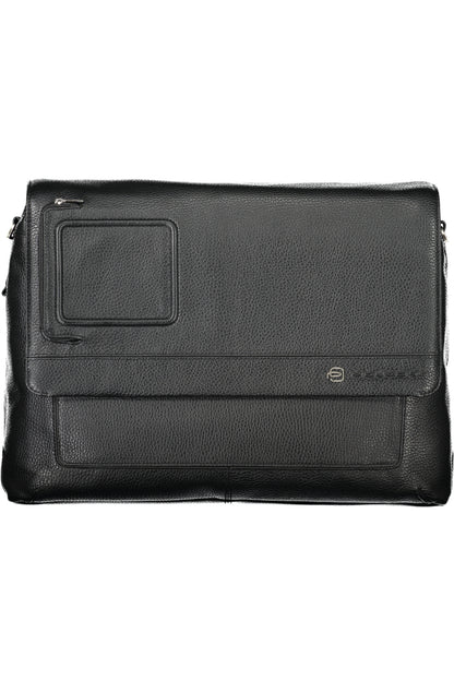 Piquadro Briefcase with adjustable and removable shoulder strap - Black
