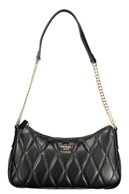 Twinset Bag with 1 chain shoulder handle - Black