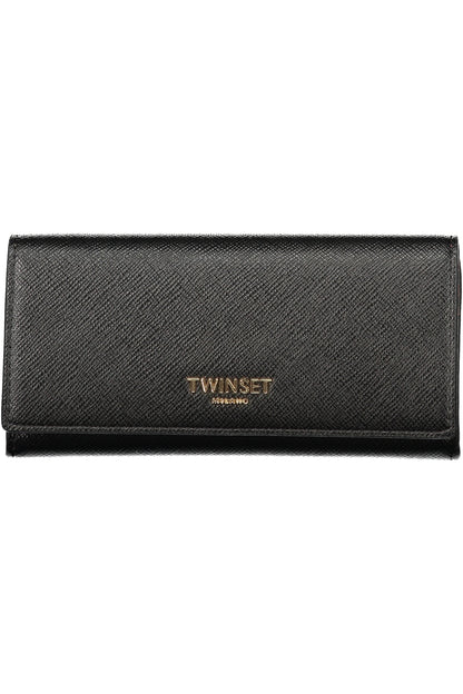 Twinset Wallet with 4 compartments - Black
