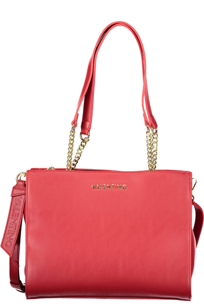 Valentino Bag with 2 chain shoulder handles - Red