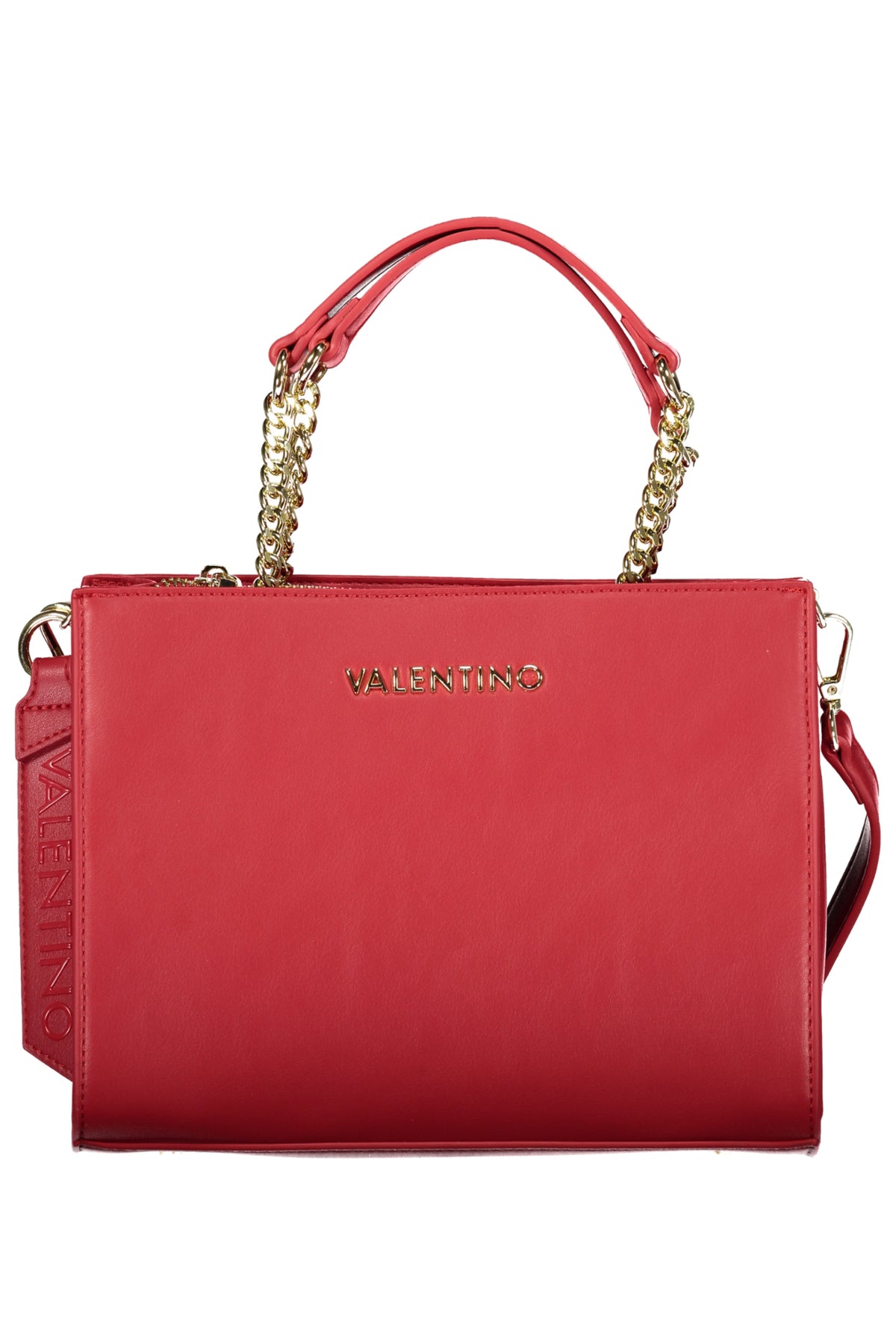Valentino Bag with 2 chain handles - Red