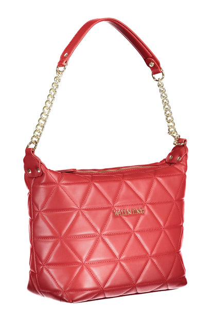 Valentino Bag with 1 chain shoulder handle - Red