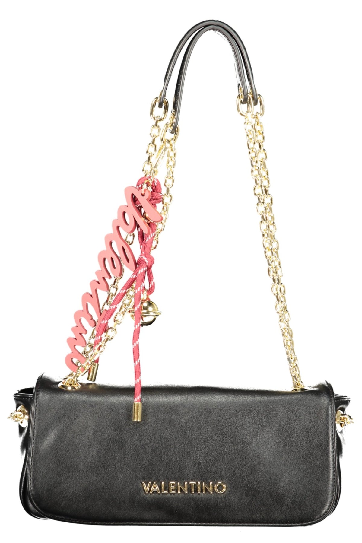 Valentino Bag with 2 chain shoulder handles - Black