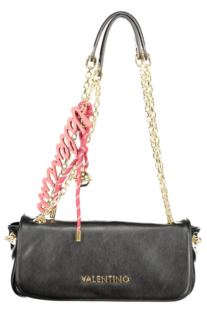 Valentino Bag with 2 chain shoulder handles - Black