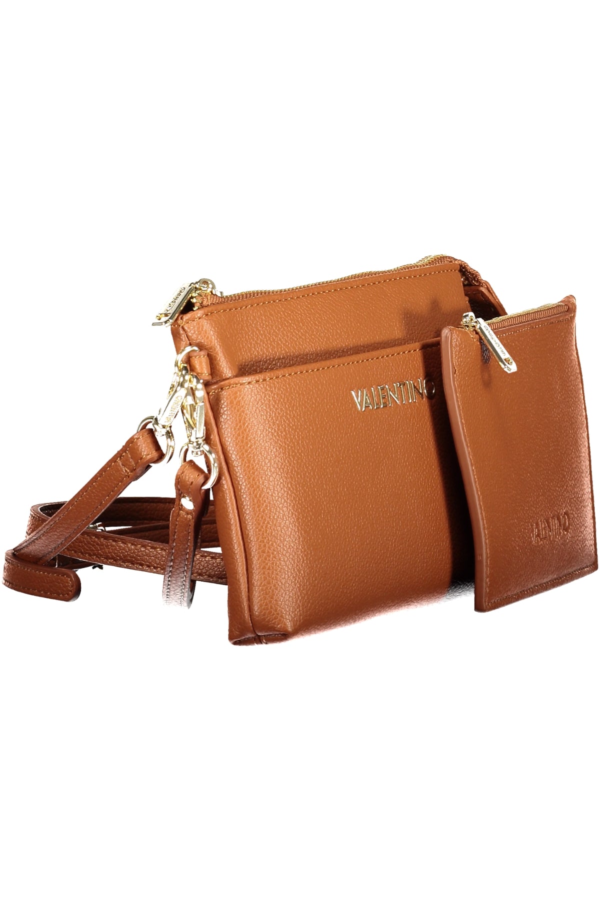 Valentino Wallet with adjustable and removable shoulder strap - Brown