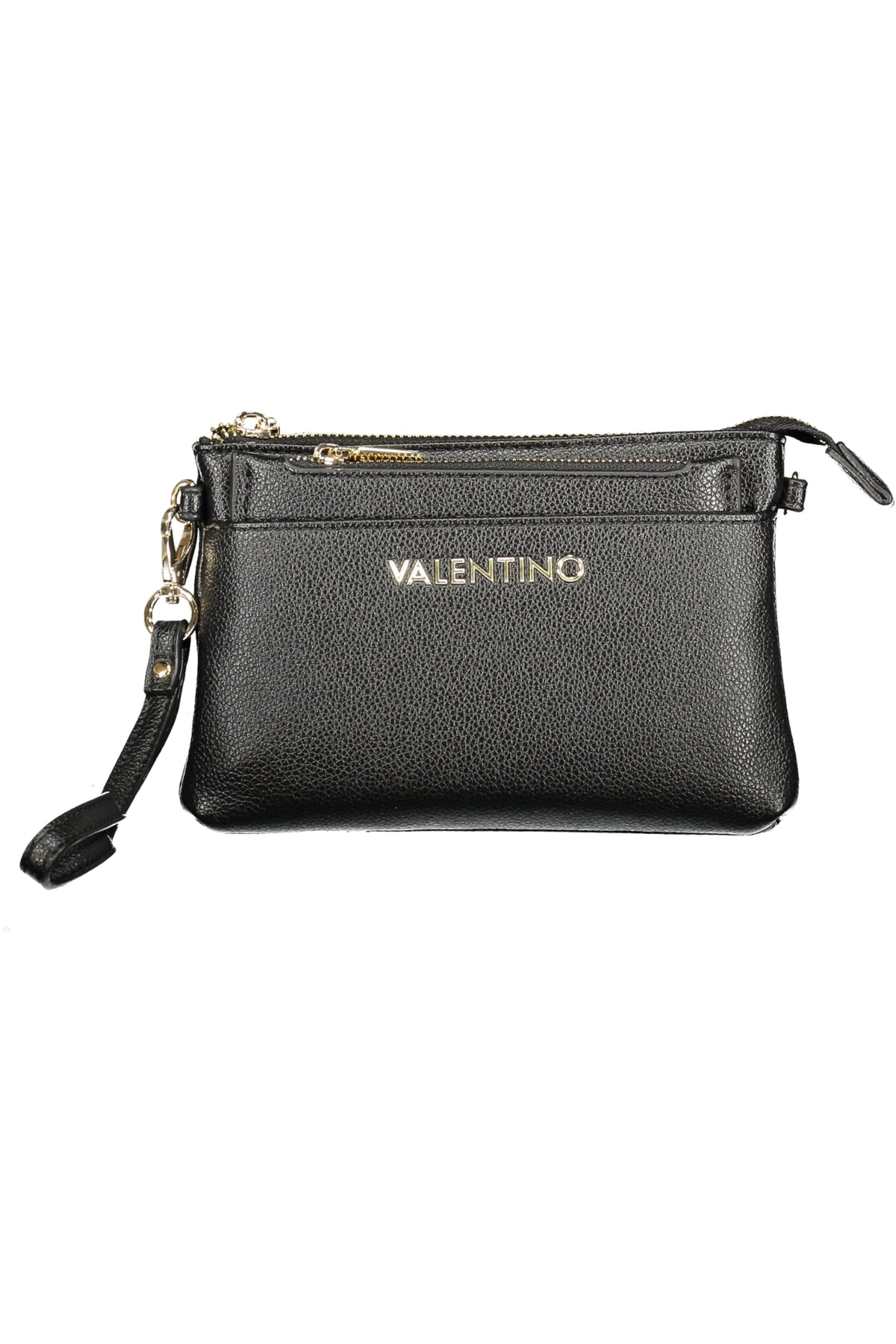 Valentino Wallet with adjustable and removable shoulder strap - Black