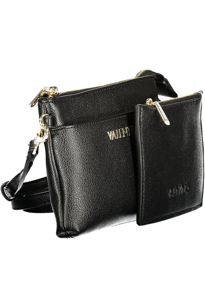 Valentino Wallet with adjustable and removable shoulder strap - Black