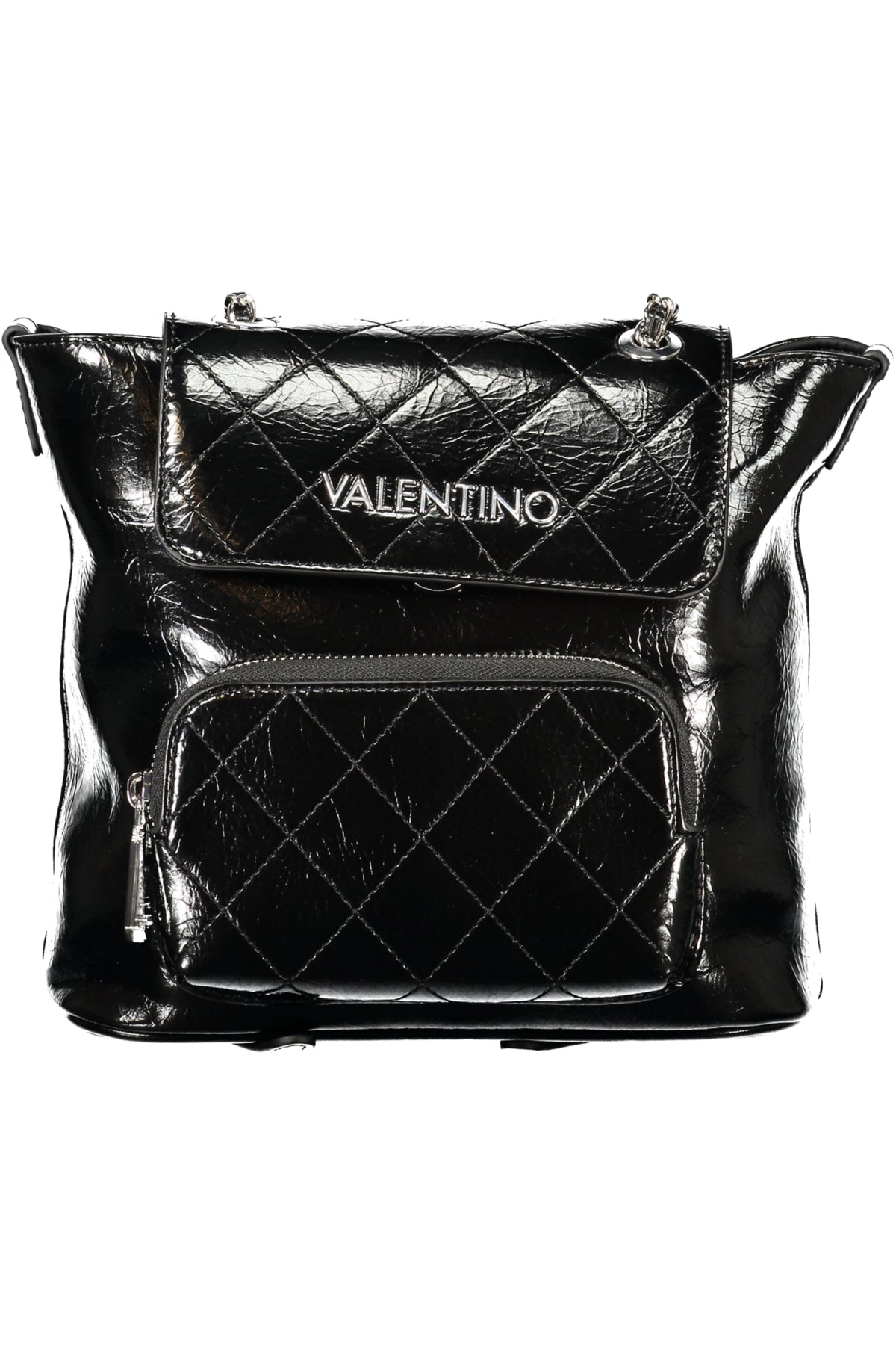 Valentino 1 Manico In Catena Backpack - Black