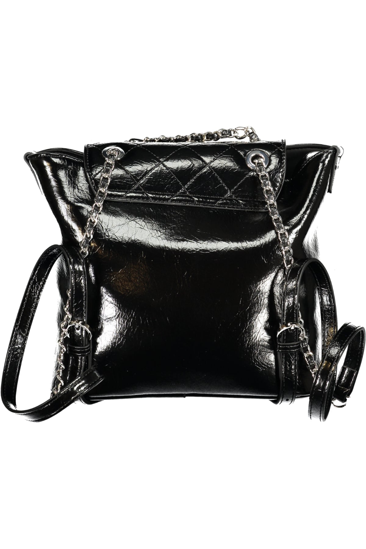 Valentino 1 Manico In Catena Backpack - Black